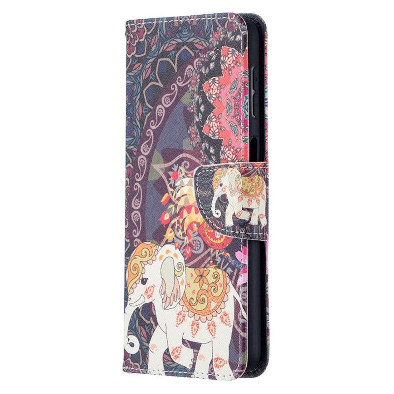 Flip Case Leren Samsung Galaxy A32 5G Indische Olifant