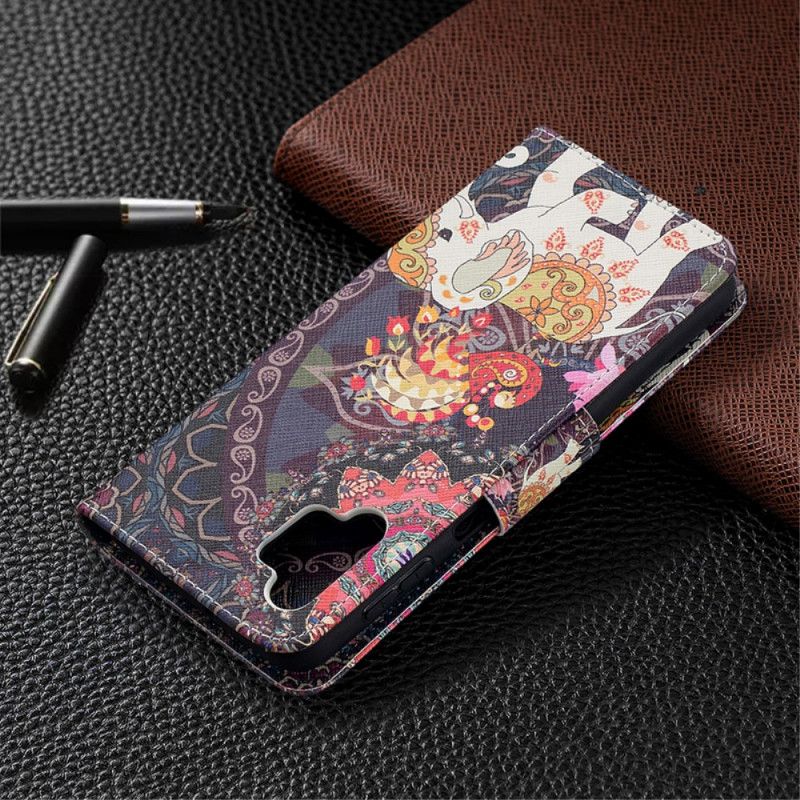 Flip Case Leren Samsung Galaxy A32 5G Indische Olifant