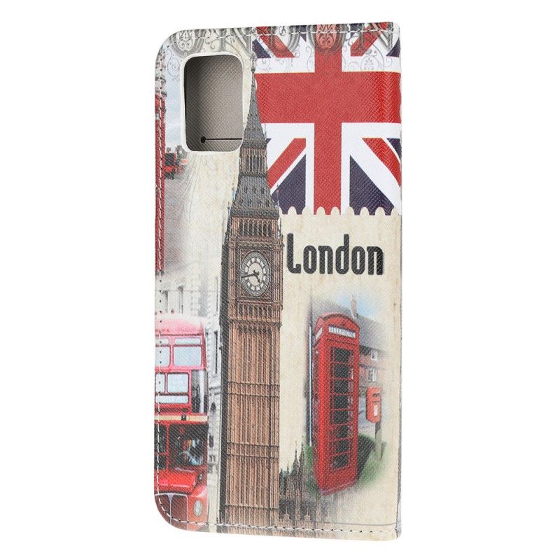 Flip Case Leren Samsung Galaxy A32 5G Leven In Londen