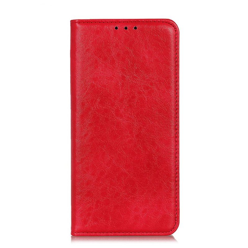 Folio-hoesje Samsung Galaxy A32 5G Rood Zwart Splitleder Textuur