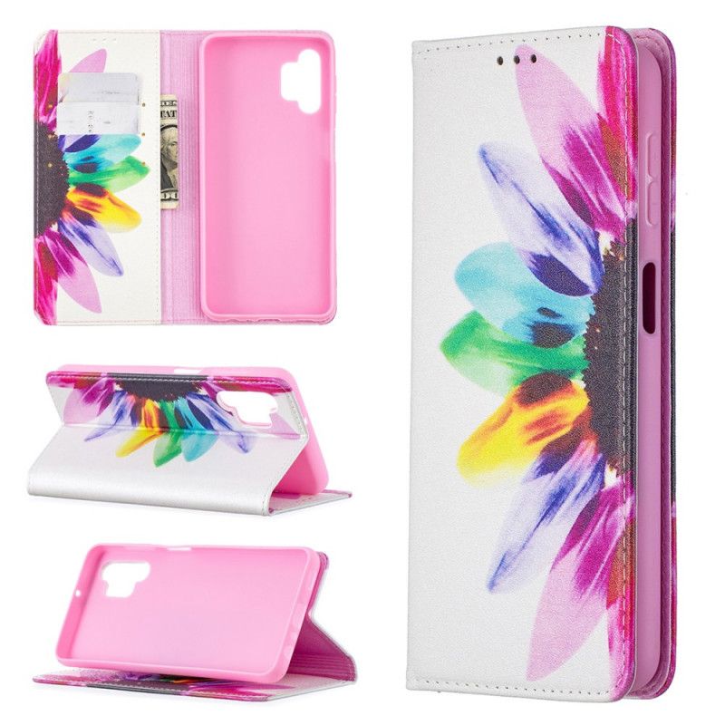 Folio-hoesje voor Samsung Galaxy A32 5G Aquarelbloem