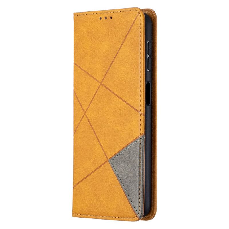 Folio-hoesje voor Samsung Galaxy A32 5G Grijs Zwart Kunstenaarsstijl