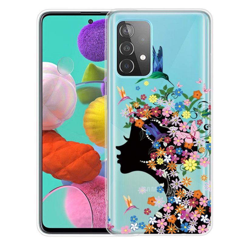 Hoesje Samsung Galaxy A32 5G Mooi Bloemhoofdje