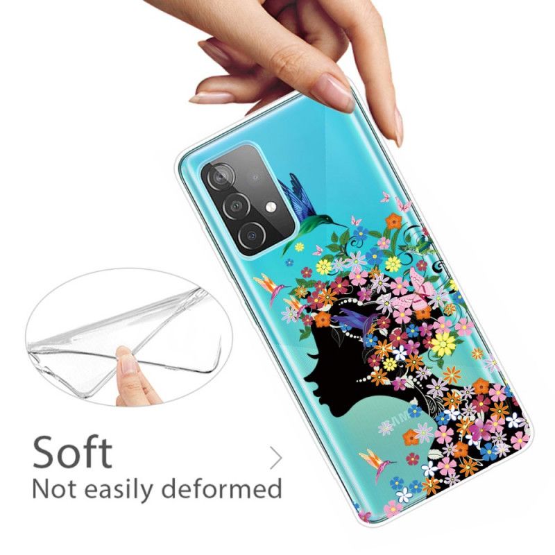 Hoesje Samsung Galaxy A32 5G Mooi Bloemhoofdje