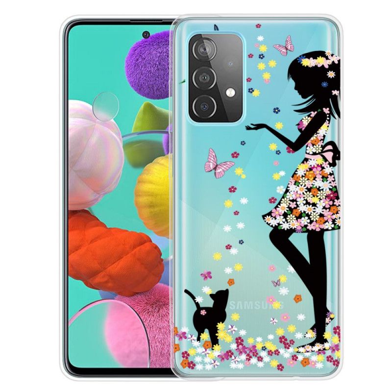 Hoesje Samsung Galaxy A32 5G Mooi Bloemhoofdje