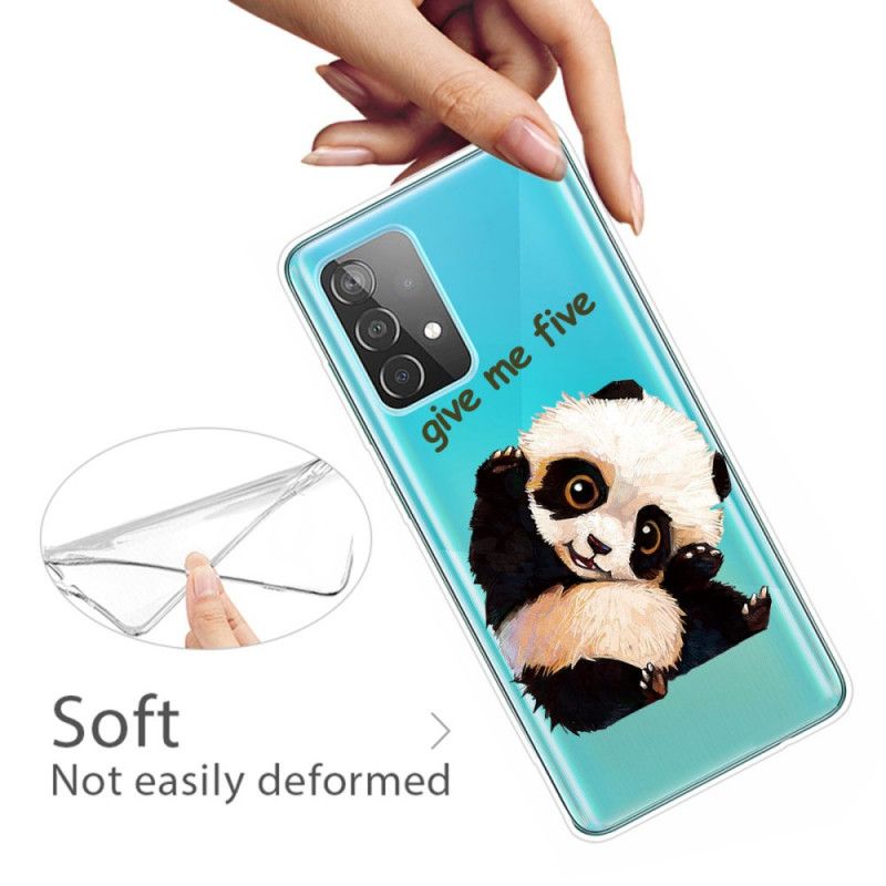 Hoesje Samsung Galaxy A32 5G Panda Geef Me Vijf