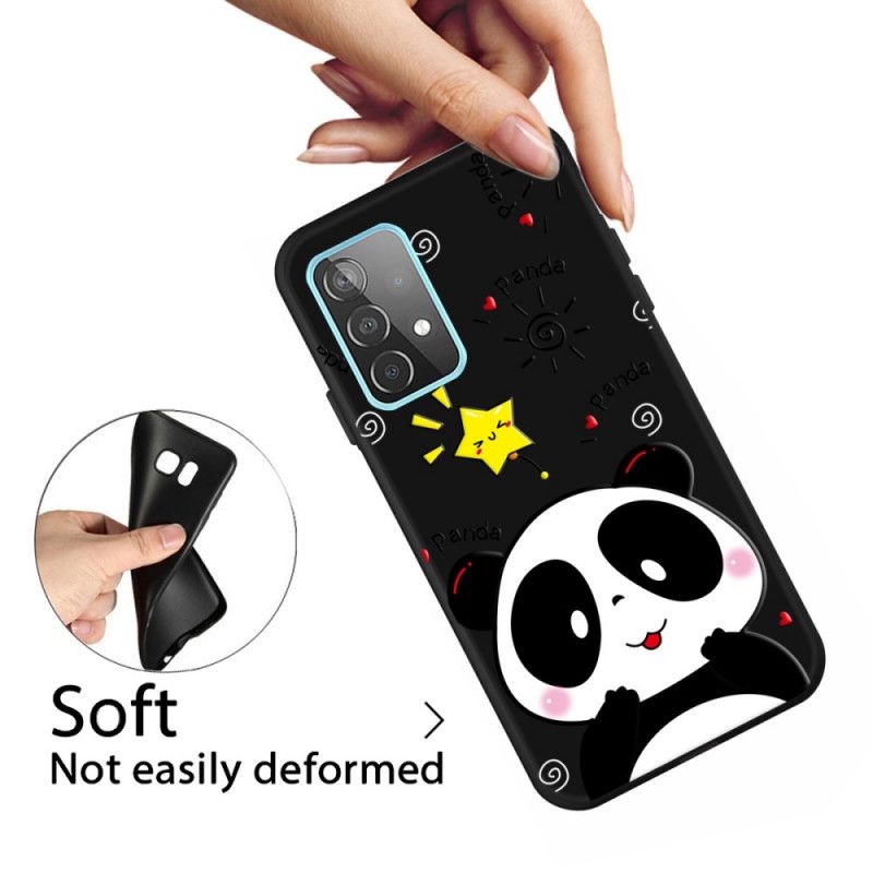 Hoesje Samsung Galaxy A32 5G Telefoonhoesje Panda-Ster