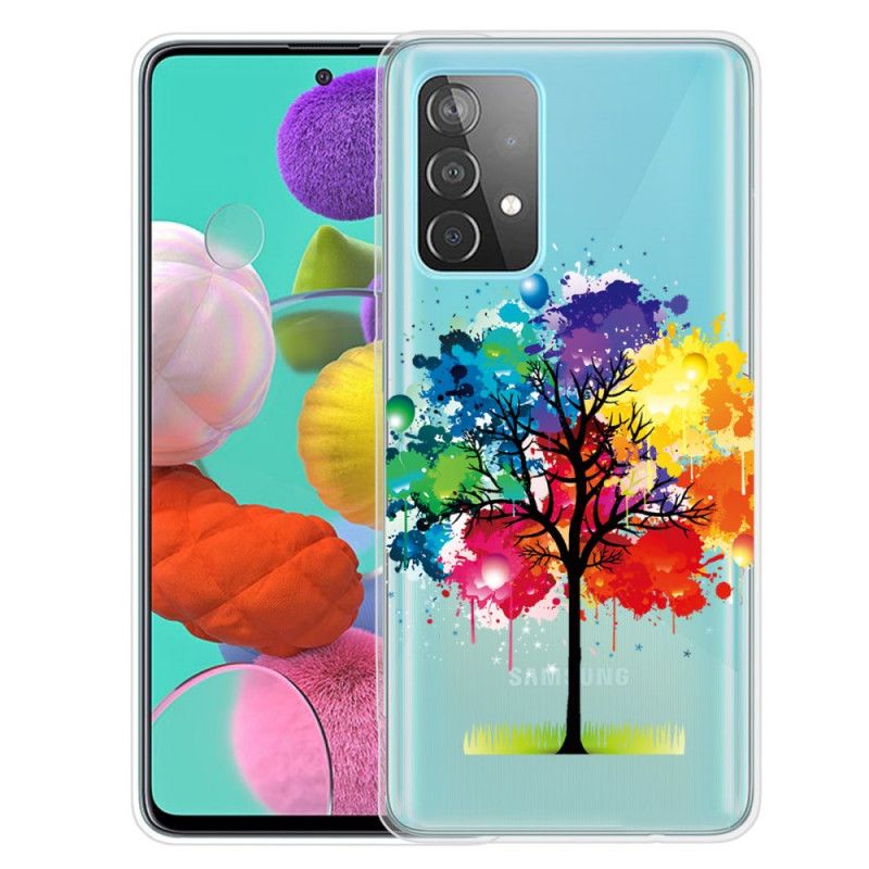 Hoesje Samsung Galaxy A32 5G Telefoonhoesje Transparante Aquarelboom