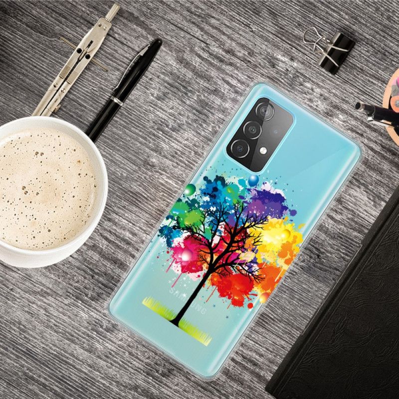 Hoesje Samsung Galaxy A32 5G Telefoonhoesje Transparante Aquarelboom