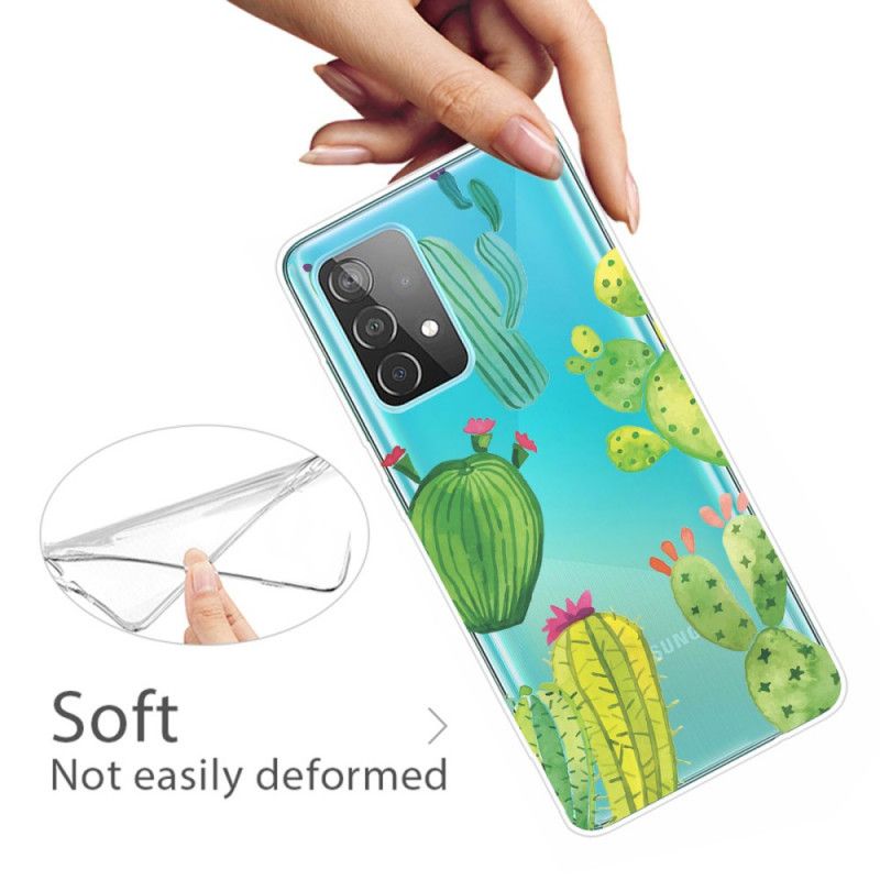 Hoesje voor Samsung Galaxy A32 5G Aquarel Cactus