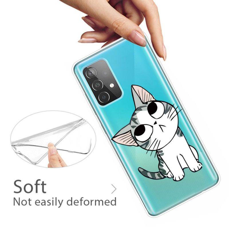 Hoesje voor Samsung Galaxy A32 5G Charmante Kat