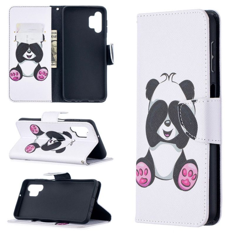 Leren Hoesje Samsung Galaxy A32 5G Leuke Panda