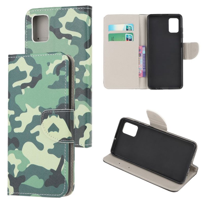 Leren Hoesje voor Samsung Galaxy A32 5G Militaire Camouflage