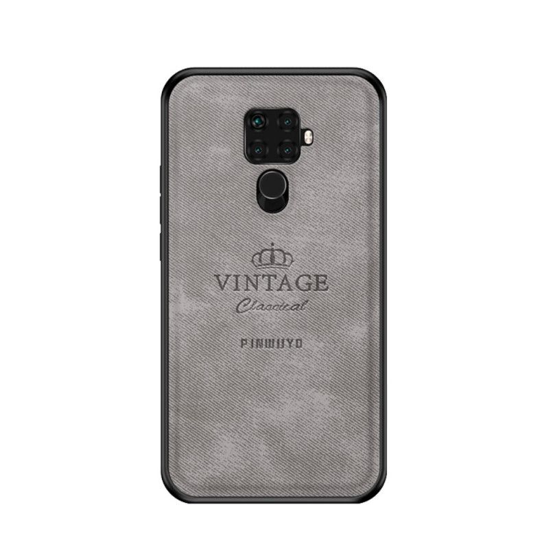 Hoesje Huawei Mate 30 Lite Grijs Zwart Eervolle Vintage Pinwuyo