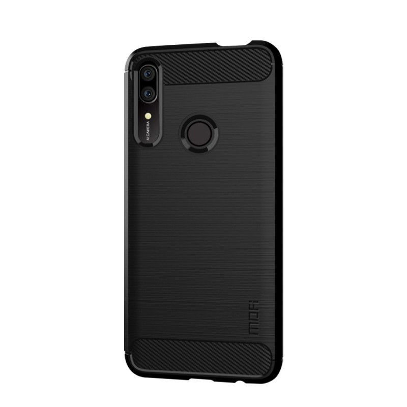 Case Hoesje Honor 9X Grijs Zwart Telefoonhoesje Mofi Geborstelde Koolstofvezel