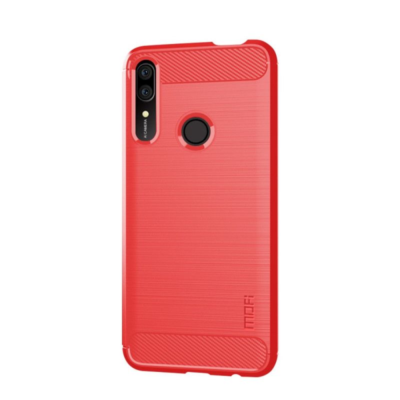 Case Hoesje Honor 9X Grijs Zwart Telefoonhoesje Mofi Geborstelde Koolstofvezel