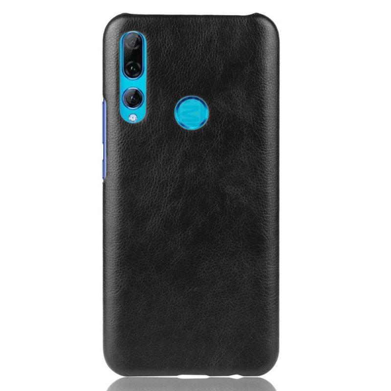 Case Hoesje Honor 9X Grijs Zwart Telefoonhoesje Prestatie Lychee Leereffect