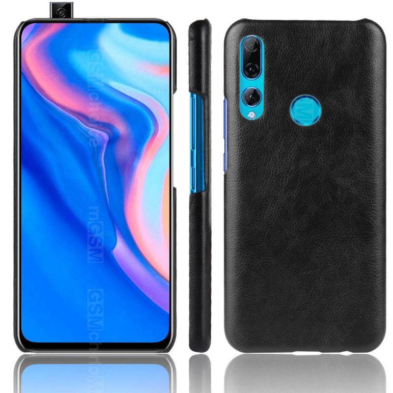 Case Hoesje Honor 9X Grijs Zwart Telefoonhoesje Prestatie Lychee Leereffect