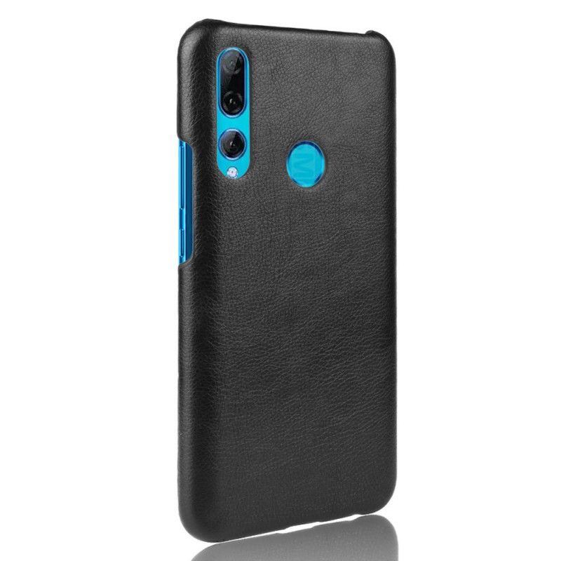 Case Hoesje Honor 9X Grijs Zwart Telefoonhoesje Prestatie Lychee Leereffect