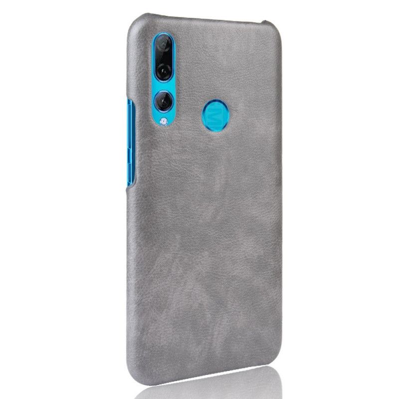 Case Hoesje Honor 9X Grijs Zwart Telefoonhoesje Prestatie Lychee Leereffect