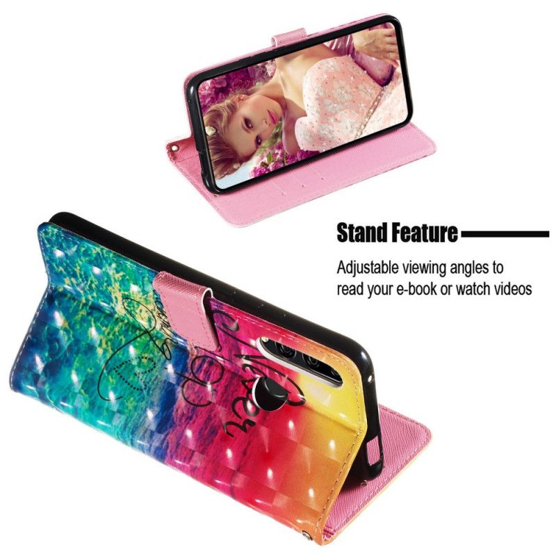 Cover Folio-hoesje Honor 9X Telefoonhoesje Stop Nooit Met Dromen