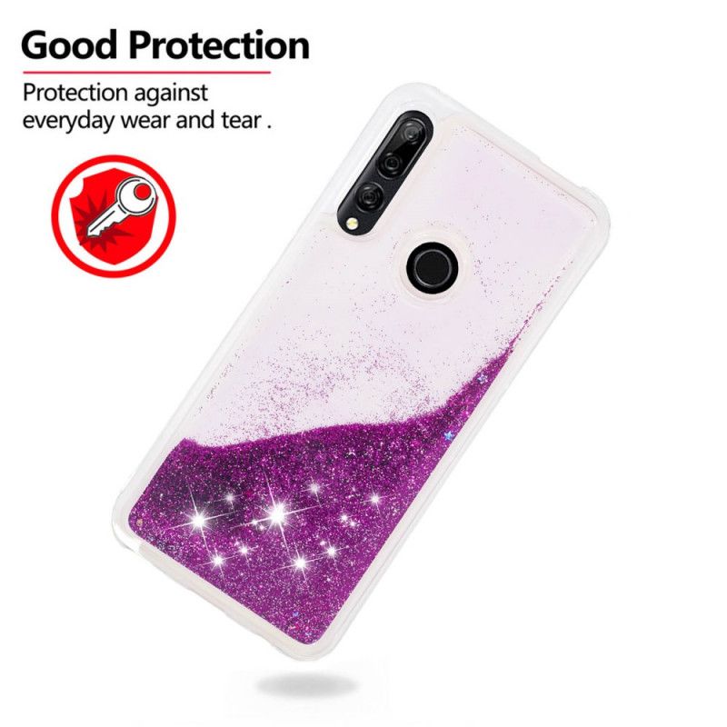 Cover Hoesje Honor 9X Paars Lichtblauw Telefoonhoesje Ik Ben Glitter