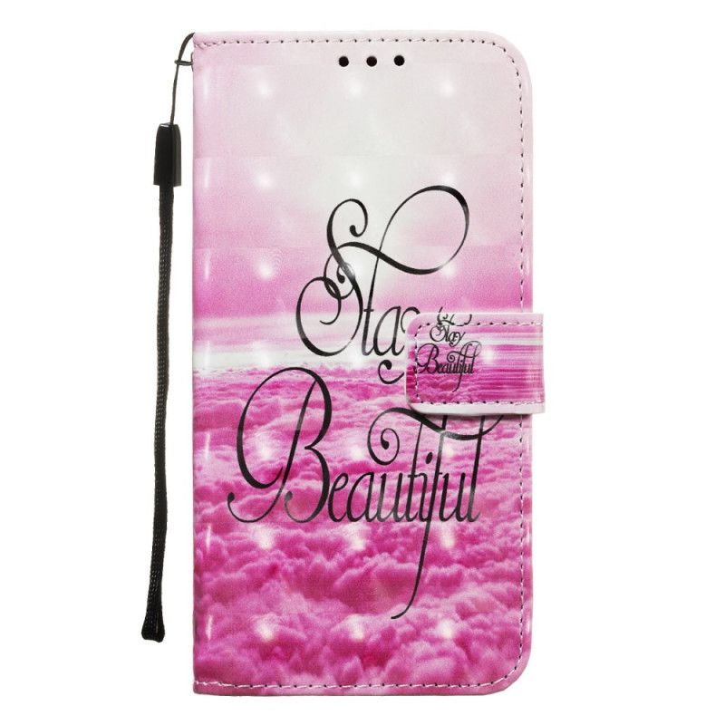 Leren Hoesje Honor 9X Blijf Mooi Met String