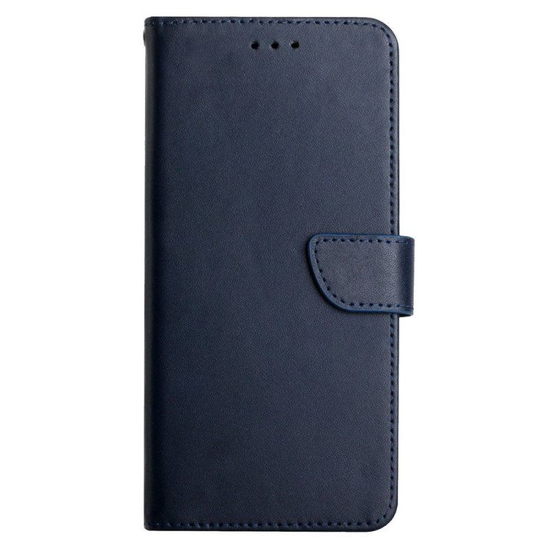 Folio-hoesje voor Samsung Galaxy M12 / A12 Echt Nappaleer