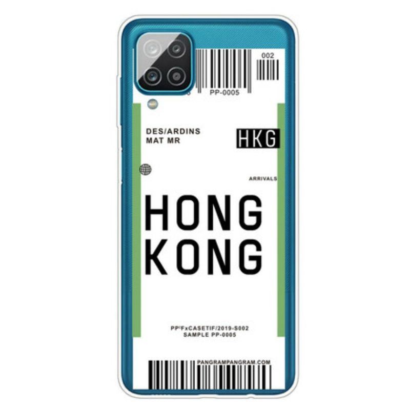 Hoesje voor Samsung Galaxy M12 / A12 Instapkaart Naar Hongkong