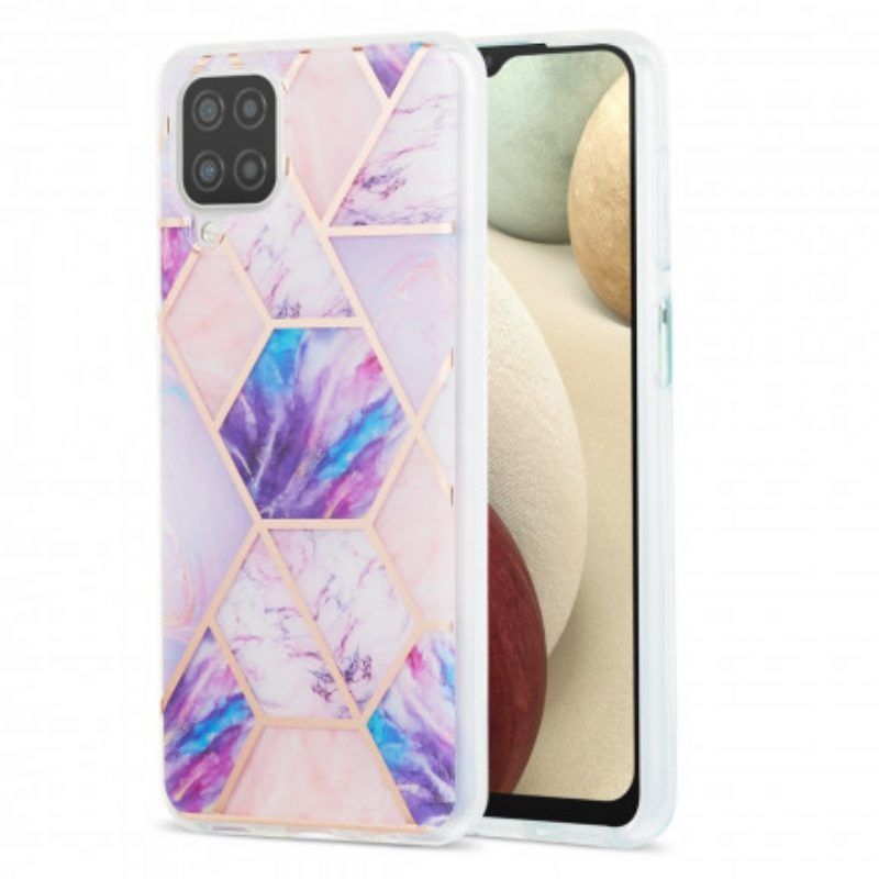 Hoesje voor Samsung Galaxy M12 / A12 Ultradesign Marmer