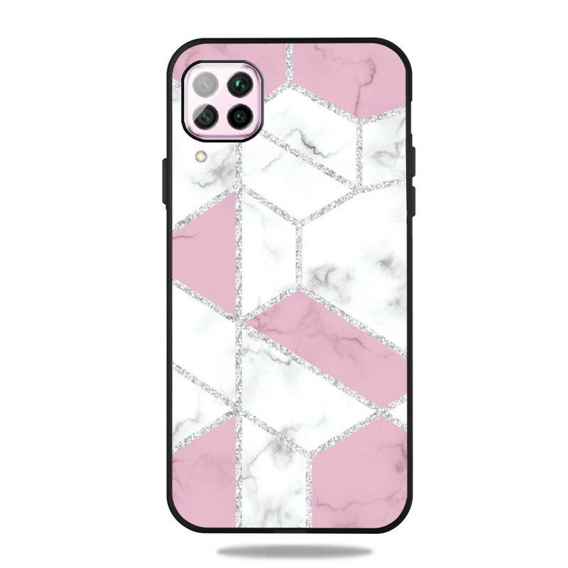 Telefoonhoesje voor Samsung Galaxy M12 / A12 Glitter Marmer