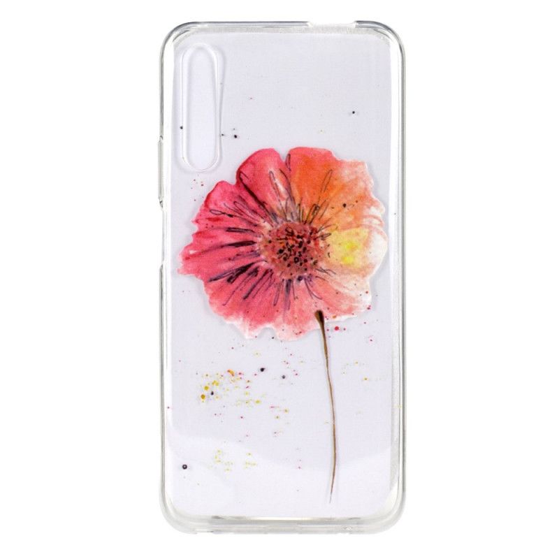 Hoesje Huawei P Smart Pro Pro Aquarel Klaproos