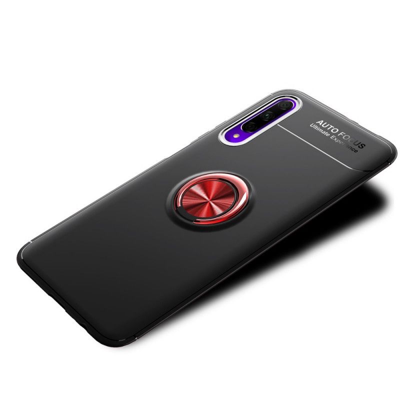 Hoesje voor Huawei P Smart Pro Rood Zwart Pro Magnetische Ring Lenuo