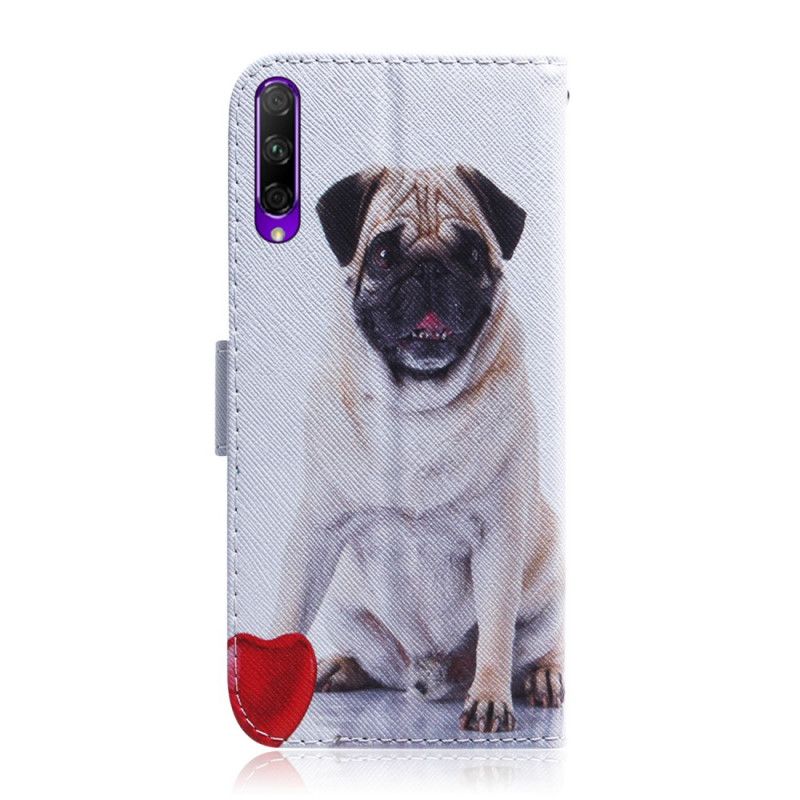 Leren Hoesje voor Huawei P Smart Pro Pro Mopshond