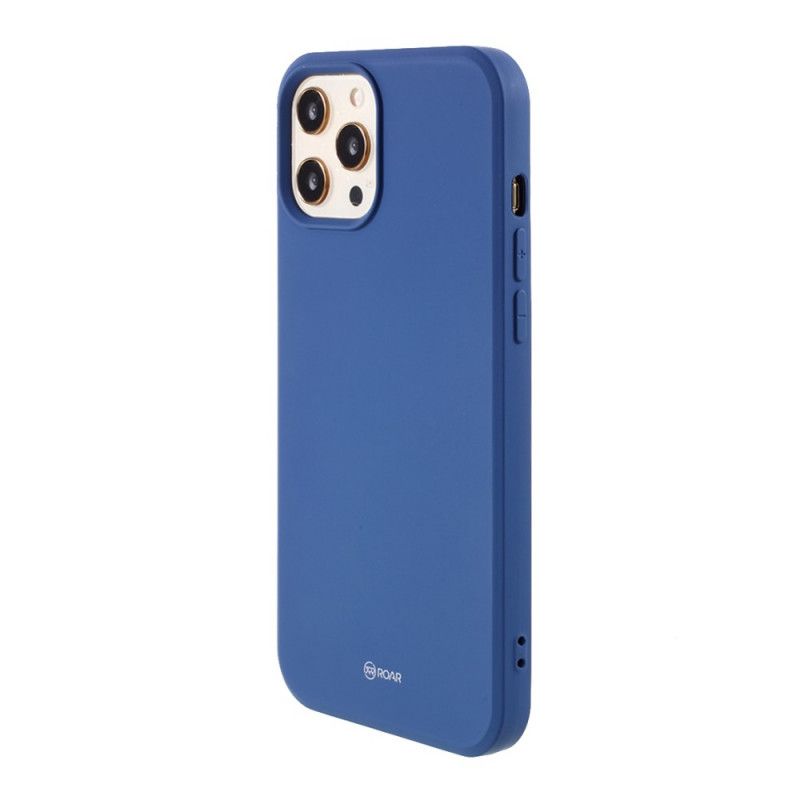 Case Hoesje iPhone 12 / 12 Pro Grijs Zwart Telefoonhoesje Gelei-Serie Brullen