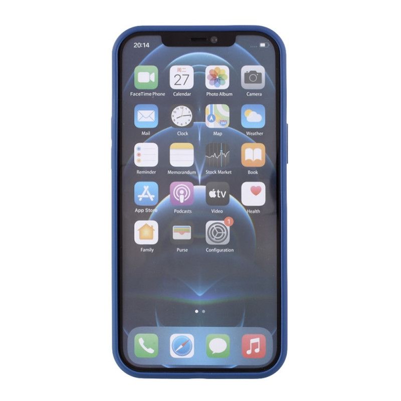 Case Hoesje iPhone 12 / 12 Pro Grijs Zwart Telefoonhoesje Gelei-Serie Brullen