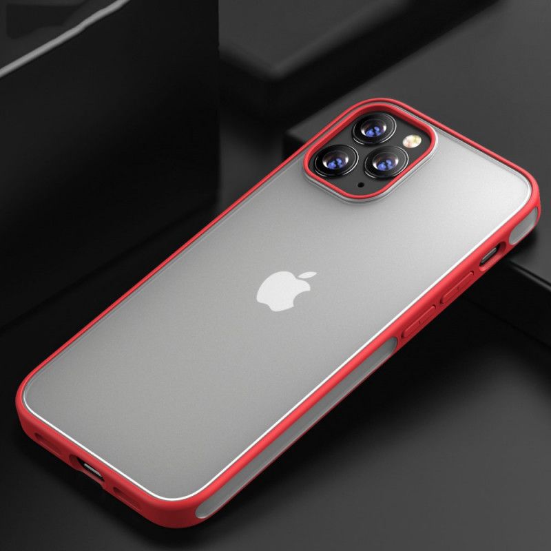 Case Hoesje iPhone 12 / 12 Pro Rood Zwart Telefoonhoesje Hybride Jazz-Serie Ipaky