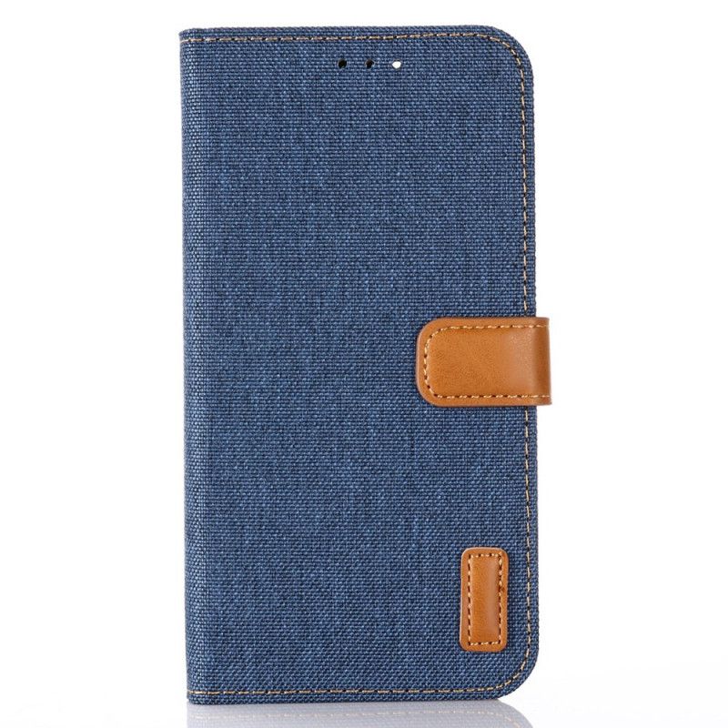 Cover Folio-hoesje iPhone 12 / 12 Pro Donkerblauw Zwart Telefoonhoesje Klassieke Jeans