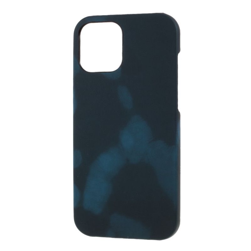 Hoesje iPhone 12 / 12 Pro Donkerblauw Fluorescerend Thermisch