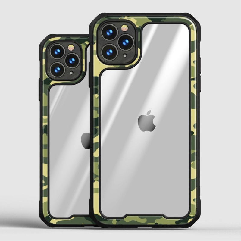 Hoesje iPhone 12 / 12 Pro Roze Zwart Ipaky Camouflage