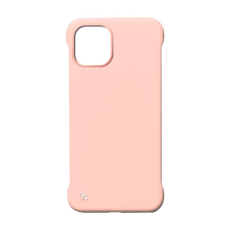 Hoesje iPhone 12 / 12 Pro Roze Zwart Mat Kunststof