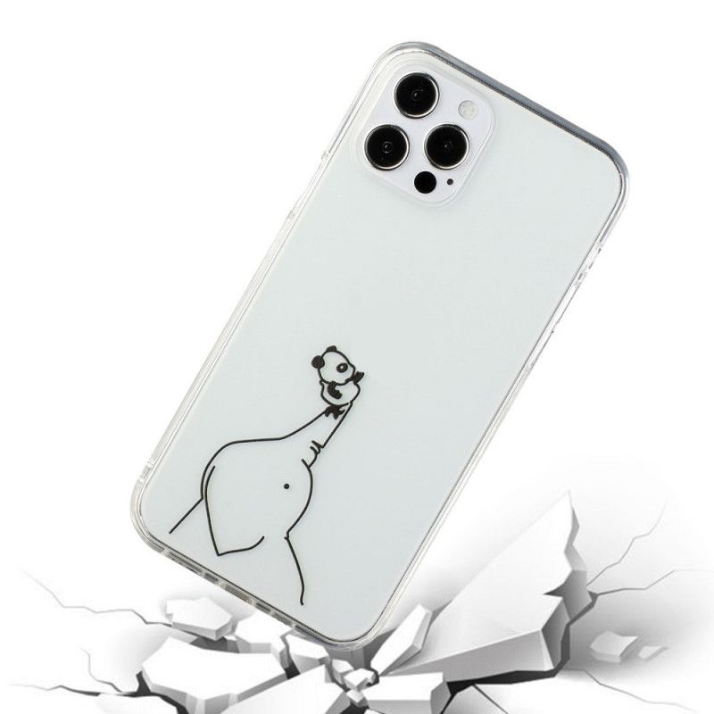 Hoesje iPhone 12 / 12 Pro Telefoonhoesje Logo Panda Spellen