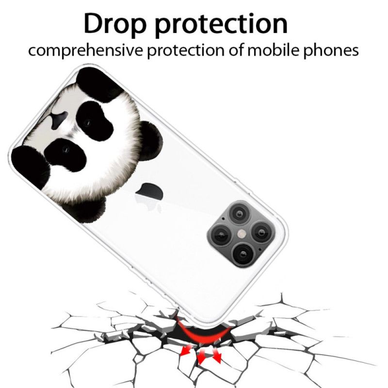 Hoesje voor iPhone 12 / 12 Pro Transparante Panda