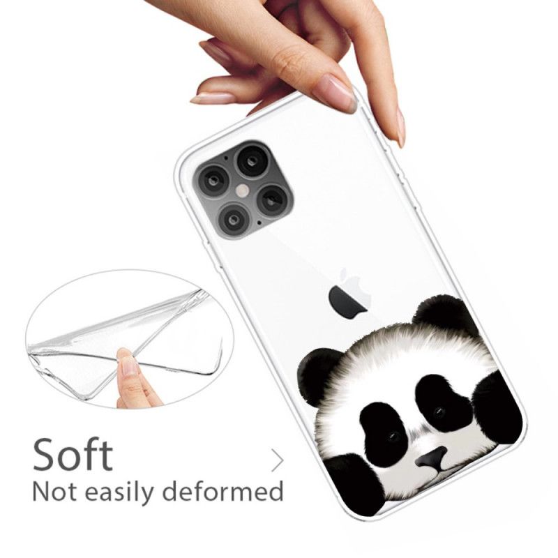 Hoesje voor iPhone 12 / 12 Pro Transparante Panda