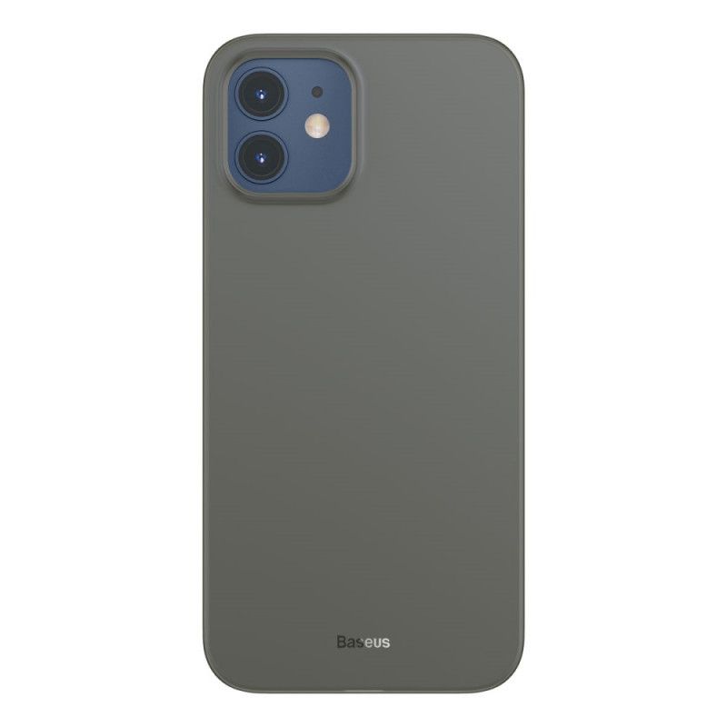 Hoesje voor iPhone 12 / 12 Pro Wit Zwart Serie Baseusvleugels