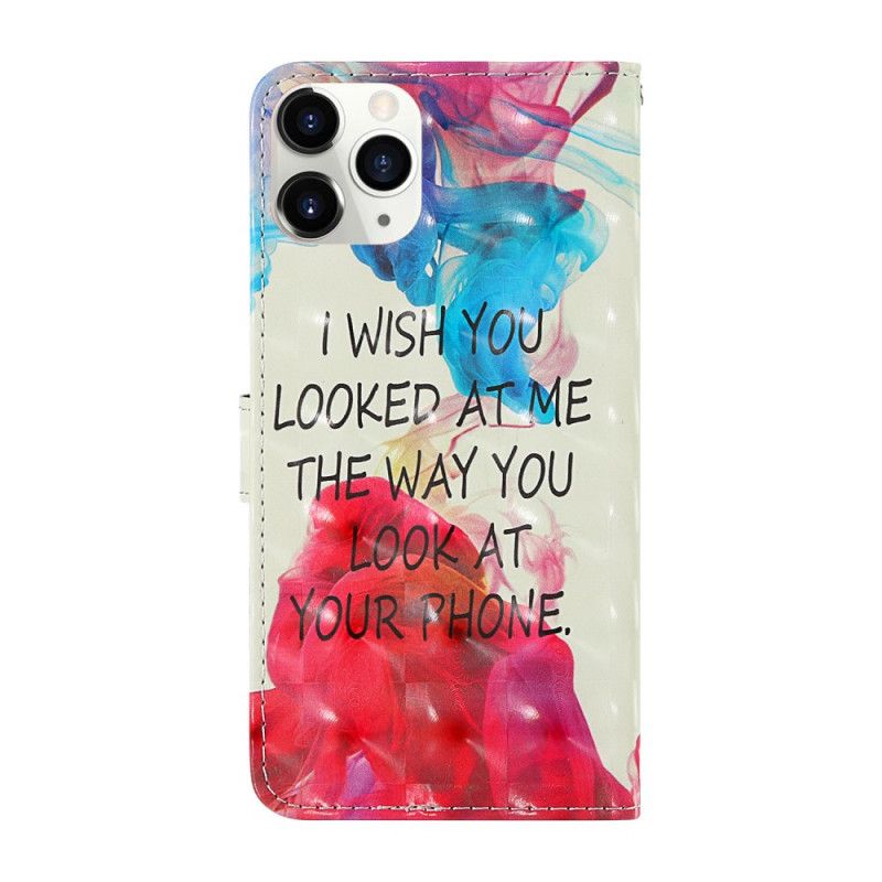 Leren Hoesje iPhone 12 / 12 Pro Lichte Spots Die Ik Wens Met Riempje