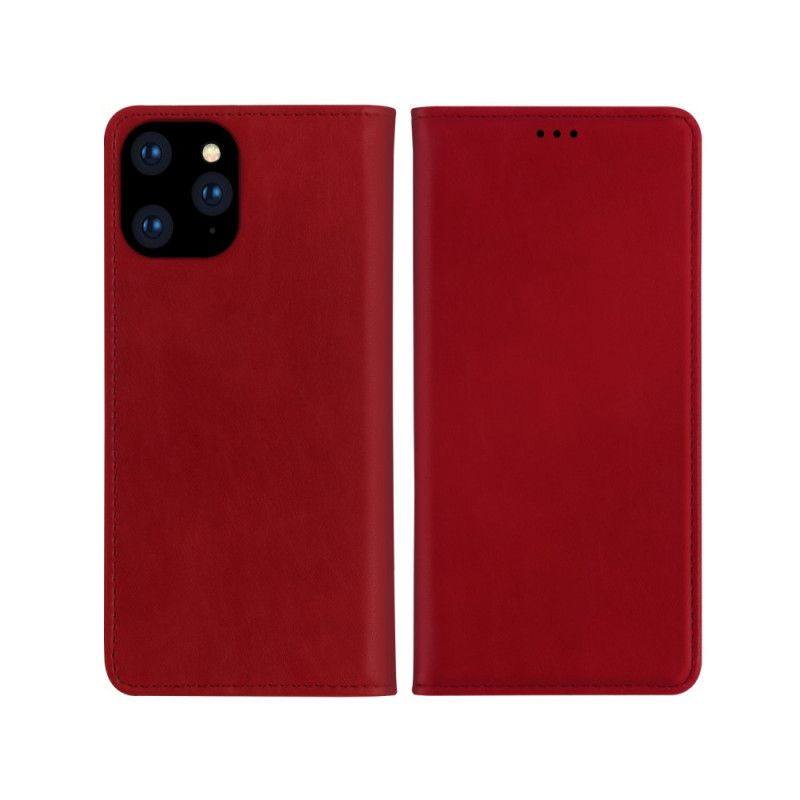 Leren Hoesje iPhone 12 / 12 Pro Rood Zwart Dzgogo Milo-Serie