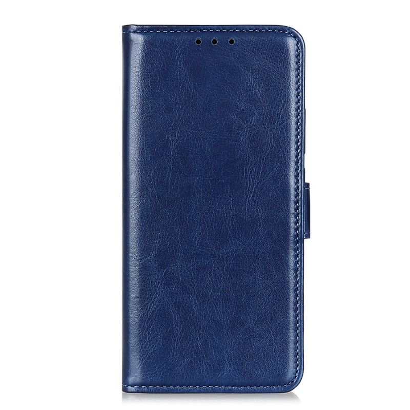 Leren Hoesje iPhone 12 / 12 Pro Wit Zwart Telefoonhoesje Leerstijl