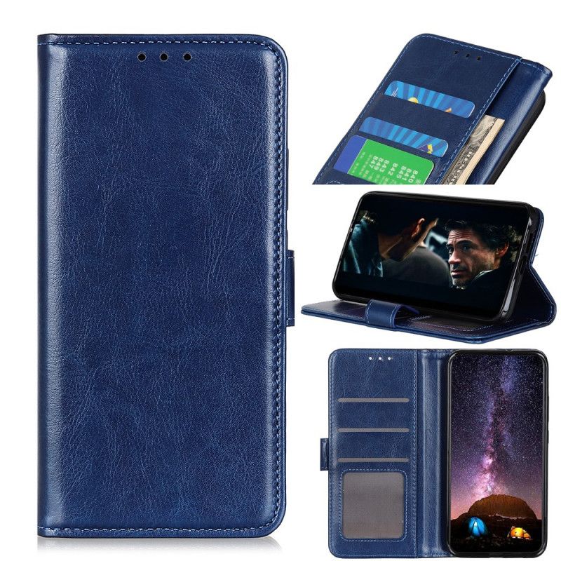 Leren Hoesje iPhone 12 / 12 Pro Wit Zwart Telefoonhoesje Leerstijl