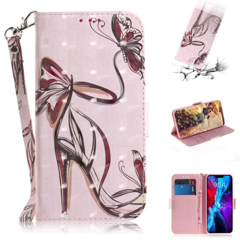 Leren Hoesje voor iPhone 12 / 12 Pro Pumps Met Riempjes